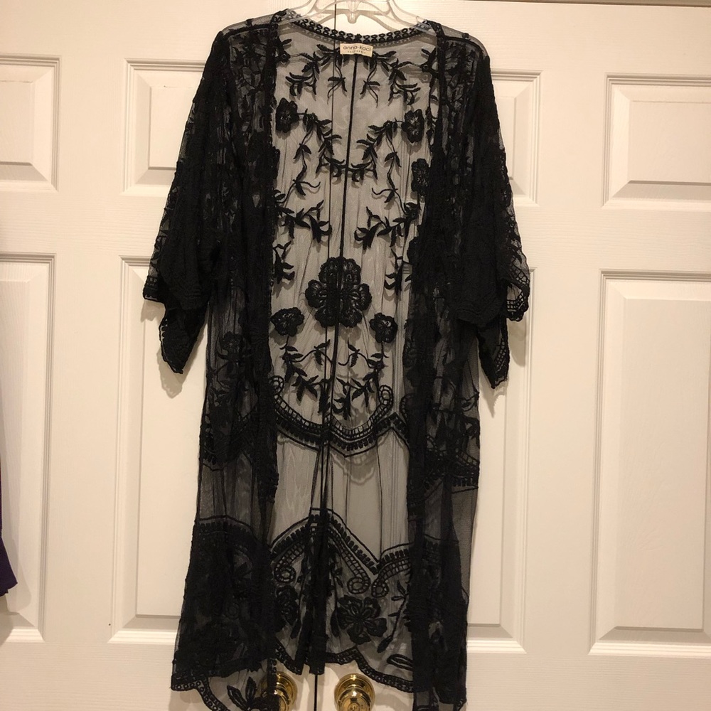 Black Lace Kimono